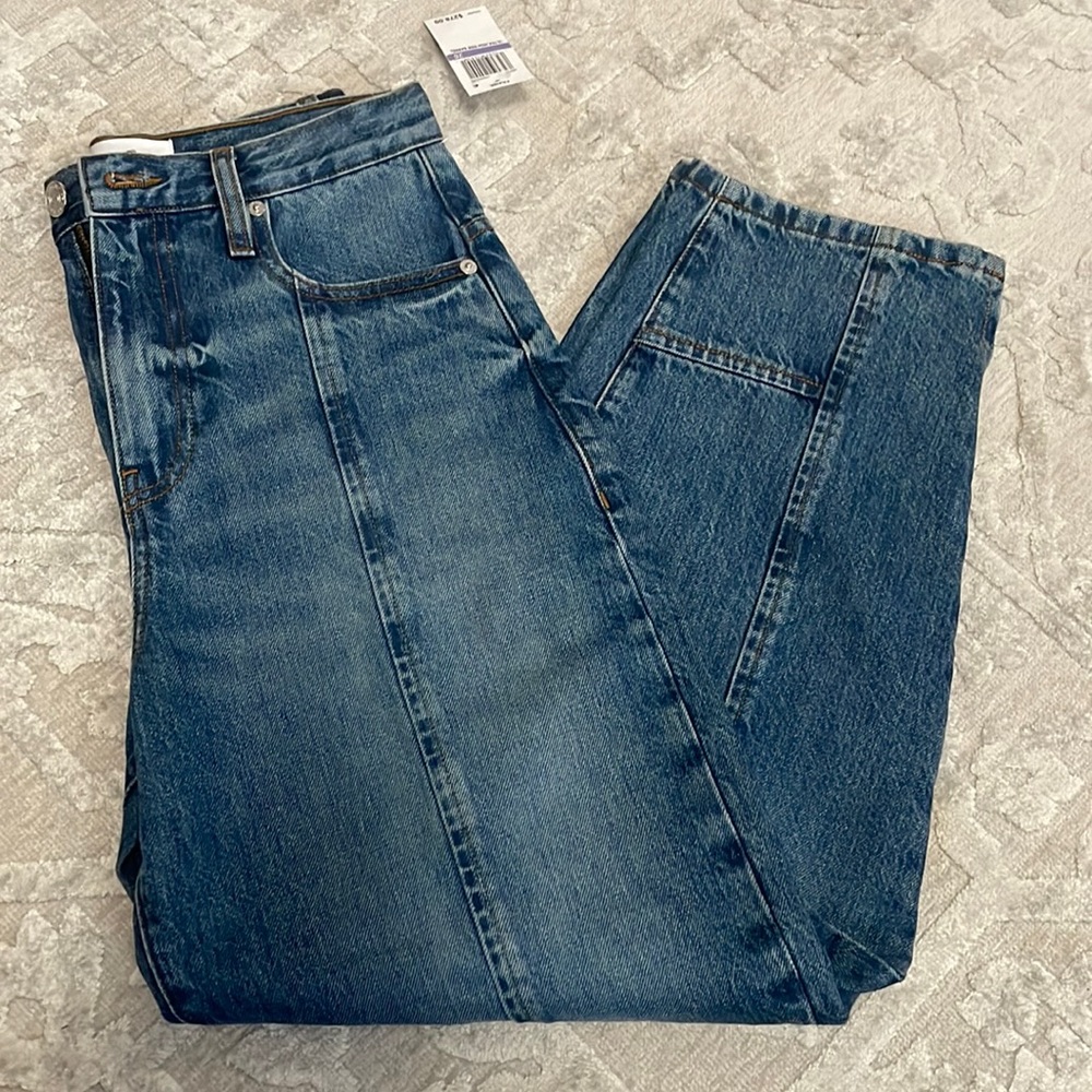 FRAME denim jeans ultra high rise barrel Sz 26 NWT